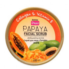 Фруктовый скраб для лица Banna Папайя 100 грамм / Banna facial scrub Papaya 100 gr