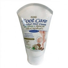 Крем для ног ISME с кокосовым маслом, маслом сладкого Миндаля и витамином Е 80 гр / ISME Foot Care Cracked Heel Cream With Coconut & Almond Oil 80g