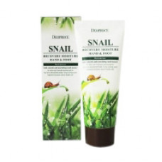 Увлажняющий крем для рук и ног с фильтратом улиточной слизи Deoproce 100 мл/Deoproce Snail Recovery Moisure Hand Foot Cream 100 ml