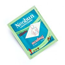 Обезболивающий ментоловый тайский пластырь Необун 8x11 см / Neobun menthol plaster 1 ps