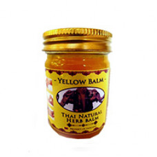 Желтый тайский бальзам со слоном 50 гр / Thai Natural Herb yellow balm 50 g