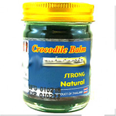 Зеленый тайский бальзам Crocodile Strong 50 гр / Crocodile Strong natural balm 50g