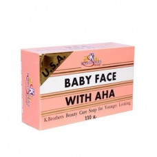 Мыло Baby Face With AHA, 50 гр.K.Brothers, Омолаживающее мыло с АНА кислотами от K.BROTHERS, Baby Face Soap With AHA, 110 гр