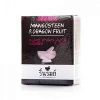 Натуральное тайское травяное мыло "Мангостин и питайя" от Reunrom 55 гр / Reunrom Herbal Soap Mangosteen & Dragon fruit 55g