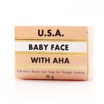 Омолаживающее мыло Baby Face от K.Brothers 50 Гр / K.Brothers Baby Face Soap with AHA 50g