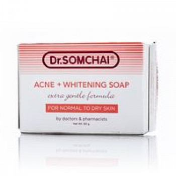 Нежное мыло против акне для сухой кожи Dr Somchai 80 гр / Dr Somchai Acne & Cleansing Cream Soap for Normal to Dry Skin 80 gr