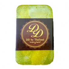 Натуральное мыло-скраб для лица Dada с ананасом и 4 золотыми шелковыми коконами внутри 80 гр / Dada facial scrub soap pineapple&cocoon