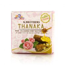 Мыло с танакой, медом, коллагеном и ароматом розы от K. Brothers 60 гр / K. Brothers Rose collagen & Honey Soap 60 gr