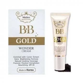 BB крем Mistine Wonder Gold с экстрактом икры SPF 30 15 гр. / BB Facial cream Mistine Wonder Gold with caviar extract SPF 30 15 gr