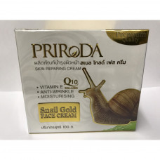 Улиточный крем для лица с коллагеном и Q10 Priroda, 100 мл / Priroda snail face cream, 100 ml