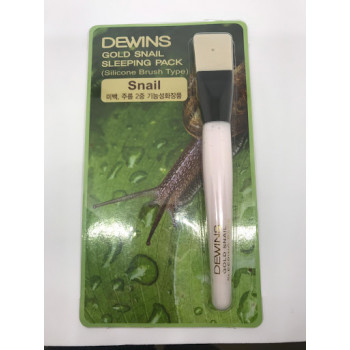 Cиликоновая щетка от Dewins / gold snail sleeping pack silicone brush Dewins