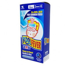 KOOLFEVER Жаропонижающий пластырь для взрослых 1 уп 2 пластыря / Kool Fever Cooling Gel Sheet for adults, 2 pieces