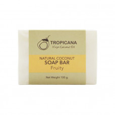 Натуральное кокосовое мыло фруктовое Tropicana 100 гр / Tropicana natural coconut soap bar fruity 100 g