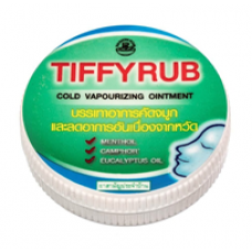 Тайская лечебная мазь от простуды Tiffy rub, 6 гр / Tiffy rub cold vapourizing ointment 6gr.