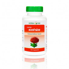 Сафлор Красильный в капсулах для укрепления здоровья,100 капсул / Compound Safflower Capsule Herbal One