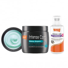 Лечебная маска для волос 250 мл + Кератиновый сывороточный шампунь для окршенных волос 50мл / Intense Care Detox Expert Mineral Treatment 250ml + Keratin serum shampoo for color care 50ml