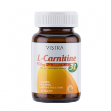 L- карнитин + аминокислоты / Vistra L-Carnitine 500 mg Plus Amino Acids 3L 30 tablets