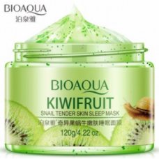 BIOAQUA KIWIFRUIT Ночная маска для лица с экстрактом киви и слизью улитки, 120 г / Night face mask with kiwi extract and snail mucus, 120 g