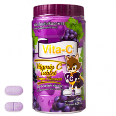 Vita-C Витамин C 25 мг. Виноградный ароматизатор 1000 таблеток. / Vita-C Vitamin Tablet Grape Flavour 1000 Tablets