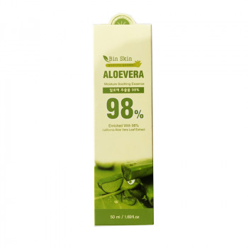 Bin Skin Aloevera Увлажняющая успокаивающая эссенция 50ml / Bin Skin Aloevera Moisture Soothing Essence 50ml