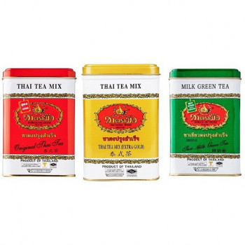 Зеленый чай с молоком 50 пакетиков / Instant Tea Powder Chatramue ,50 sachets