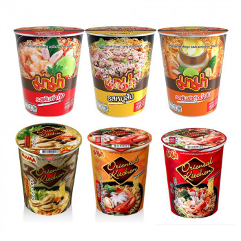 Лапша быстрого приготовления Mama Cup со смешанным вкусом / Mama Cup Instant Noodles Mix Flavour