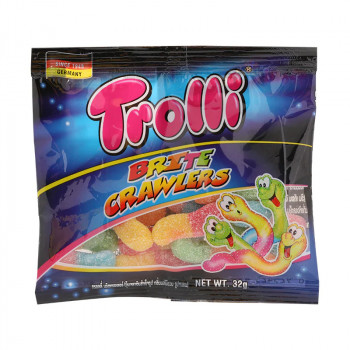 Мармелад Trolli 32 гр / Trolli Brite Crawlers Gummy 32 gr