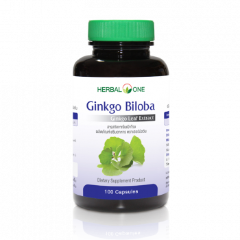 100 капсул экстракта листьев гинкго / Herbal One Ginkgo Biloba 100 capsules