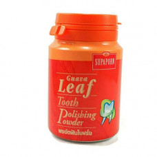 Зубной порошок для отбеливания зубов с листьями Гуавы 90 гр / SUPAPORN Guava Leaf Tooth Polishing Powder 90 g