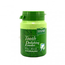 Тайский зубной порошок с травами в баночке Supaporn 90гр / Tooth powder plus Herbs Supaporn 90 g
