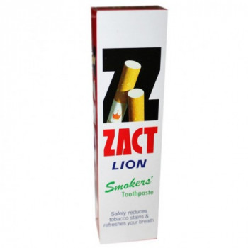 Зубная паста от налета курильщика Zact Lion 160 гр / Zact Lion Smokers Toothpaste 160 g