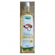 Кокосовое масло для приготовления пищи OrGreen, 1000 мл / 100% Coconut cooking oil, 1000 ml