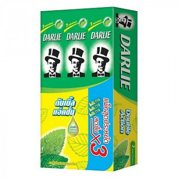 Зубная паста в упаковке 3 шт*160 гр/ Darlie double action toothpaste set 3 pcs * 160g