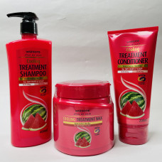 Watsons Набор из 3-х средств для ухода за волосами с арбузом/ Watsons hair set watermelon 3 items