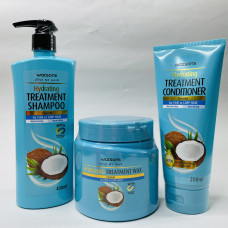 Watsons Набор из 3-х средств для ухода за волосами с кокосом/ Watsons hair set coconut 3 items