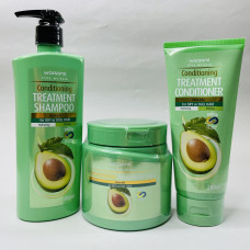 Watsons Набор из 3-х средств для ухода за волосами с авокадо / Watsons hair set avocado 3 items