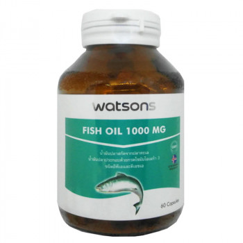 Рыбий жир Watsons 1000 мг 60 капсул / Watsons Fish Oil 1000 mg 60 casules