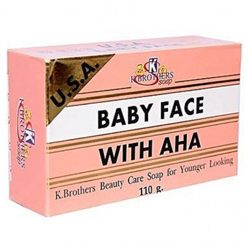 Омолаживающее мыло для лица 110 гр/ K.Brothers soap baby face with aha 110 g