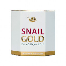 Крем для лица с муцином улитки и коллагеном, Q10 Royal Thai Herb 50 мл / Royal Thai Herb Snail Gold Extra Collagen & Q10 50 ml