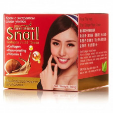 Крем для лица омолаживающий с муцином улитки Royal Thai Herb 100 мл / Royal Thai Herb Snail Collagen Facial Cream 100 ml