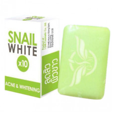 Мыло для лица и тела Снэйл Вайт Акне Отбеливание 70 гр / Snail White x10 By Dream Acne Whitening, 70 g.