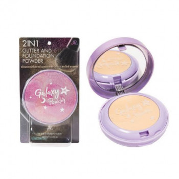 Пудра с хайлайтером для лица 2 в 1 AR 22.7 гр / AR GALAXY POWDER 2 IN 1 Glitter and Foundation powder 22.7 g