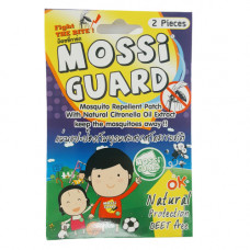 Mossi защита против комаров для детей 2 шт / Mossi Guard Anti Mosquito Repellent Natural Citronella Oil For Kid 2 Patches