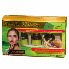 Сыворотка с улиткой Royal Thai Herb 3 шт по 20 мл / Extra Collagen Snail Serum & Q 10 Royal Thai Herb 3*20 ml