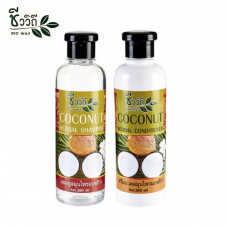 Кокосовый шампунь 360 мл + кокосовый кондиционер 360 мл / Bio Way Coconut Shampoo+Conditioner 360ml