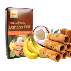Кокосовые хрустящие рулетики с бананом 80 гр / Dahra sweets Banana rolls 80 g