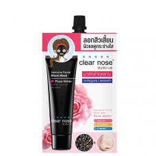 Чёрная маска для лица с розовой водой12 гр. / Intensive Facial Black Mask Rose Water clear nose, 12 g.