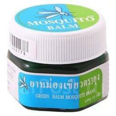 Зеленый бальзам от укусов комаров и насекомых Mosquito Brand 13 гр / Green balm mosquito Brand 13 g