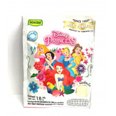 Молочные конфеты для детей с кальцием Roscela Disney Princess Белые 18 грамм / Roscela Disney Princess White Milk Tablet 18 g