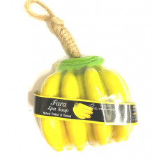 Фигурное мыло ”Банан” с натуральной люфой 100 гр / Lufa Soap Banana 100 g